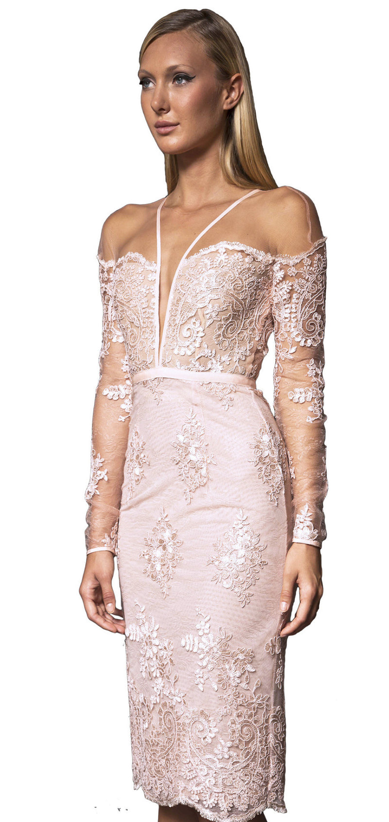 lace embellished dress