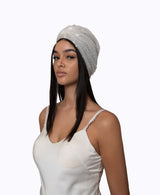 Transparent Sequin Tulle Knot Turban Hat