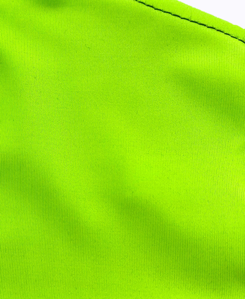 Neon Green Black Soft Reversible Mask