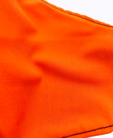 Neon Orange Black Soft Reversible Mask